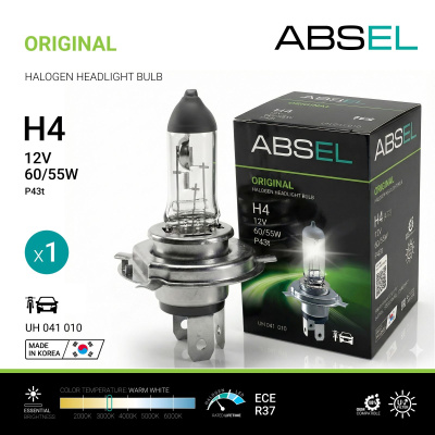 Лампа галогенная H4 P43t 12V 60/55W ORIGINAL
